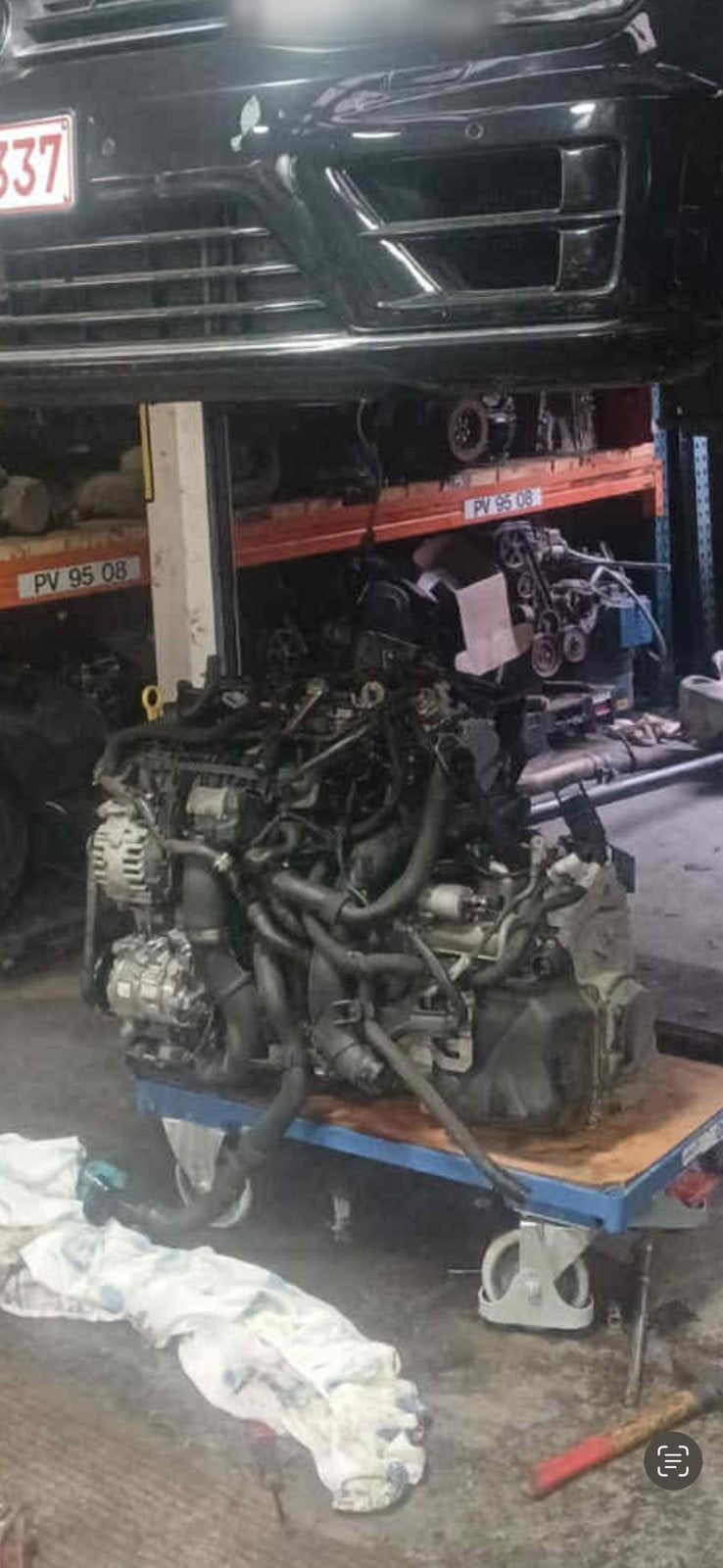 Defecte 2.0 TSI CJX Motorblok (Golf 7R) Ideaal Donor/Revisie, Ophalen, Gebruikt, Seat