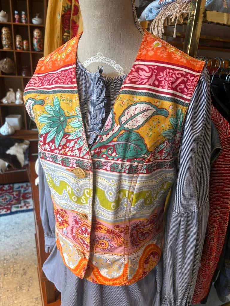 MOSCHINO vintage gilet (S/36), Kleding | Dames, Jassen | Zomer, Ophalen of Verzenden