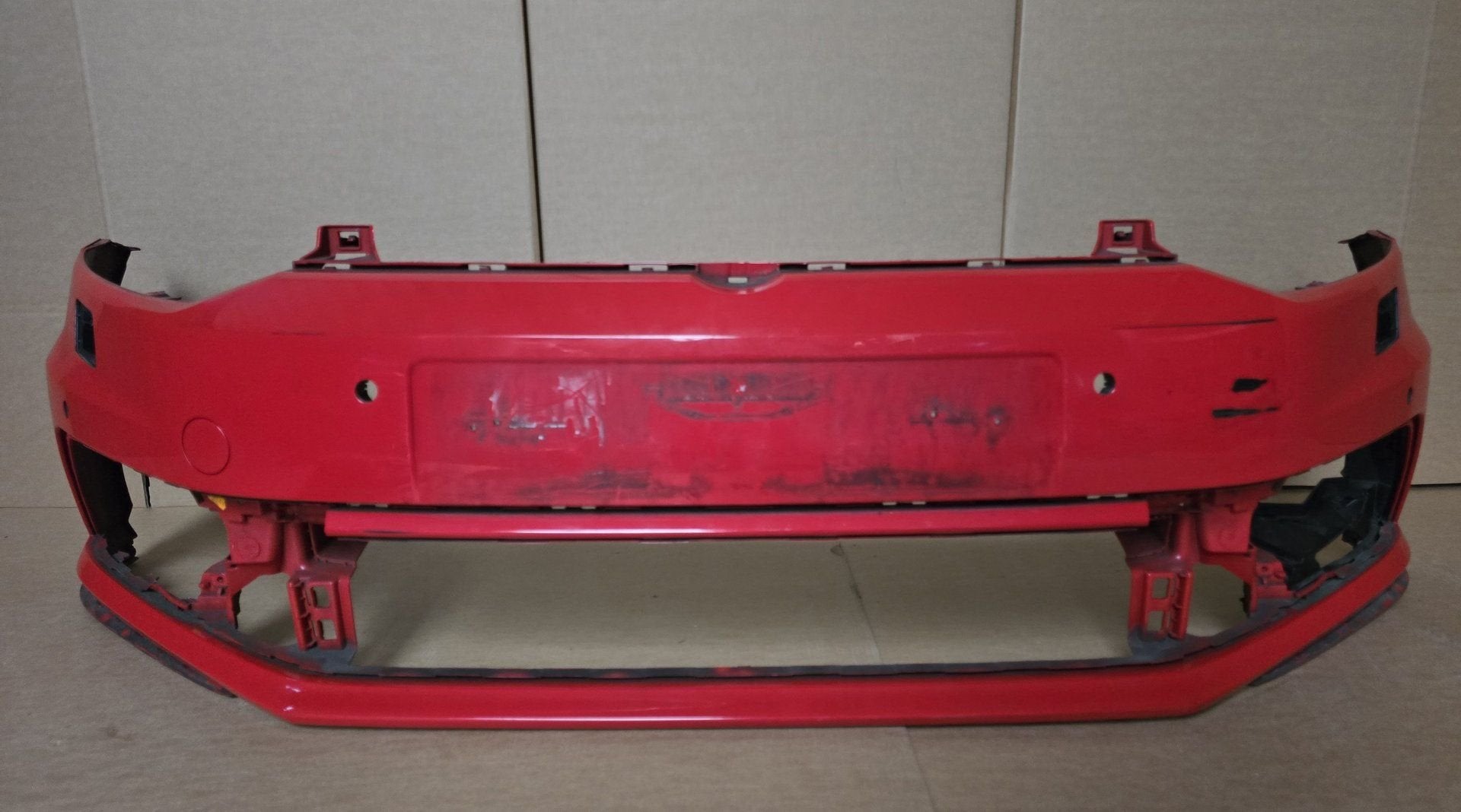Voorbumper VW Polo 6C GTI GT KLS PDC ORIGINEEL bj.2014-2017, Gebruikt, -, Voor, Ophalen of Verzenden