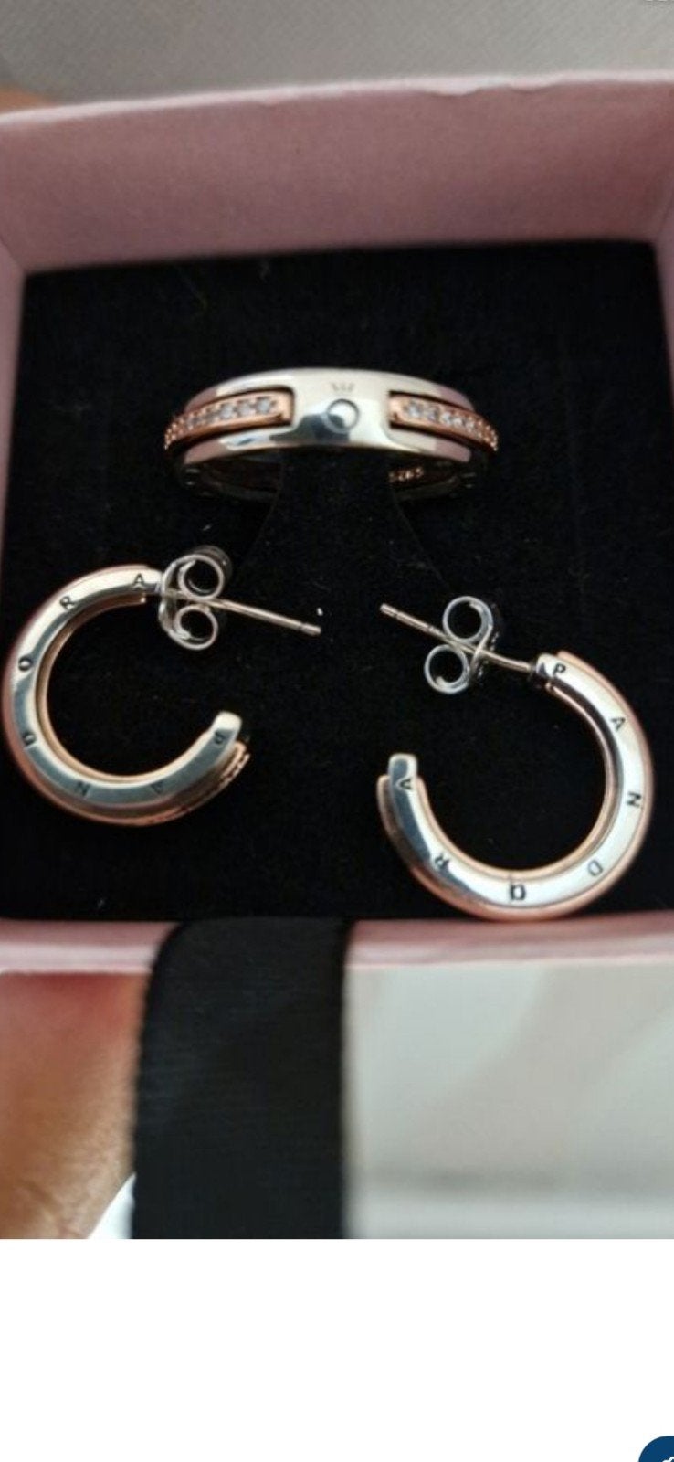 Pandora bagues et boucles d'oreilles, Bijoux, Sacs & Beauté, Bagues, Neuf, Plus petit que 17, Femme, Argent
