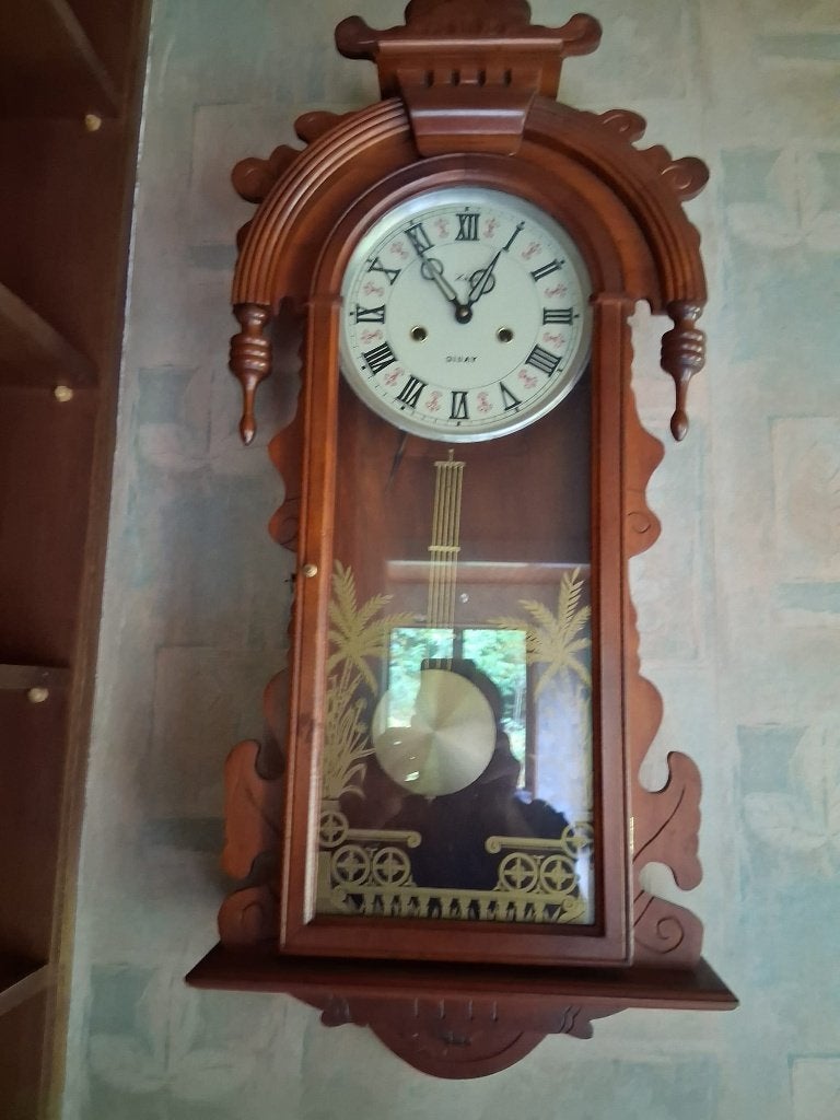 vintage Hepa 31-daagse regulateur wandklok, Antiquités & Art, Enlèvement ou Envoi
