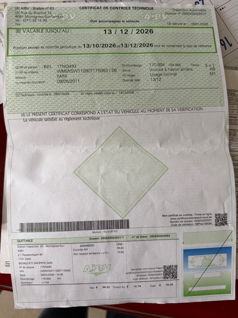 Mini one a vendre, Euro 5, Achat, Diesel, Particulier