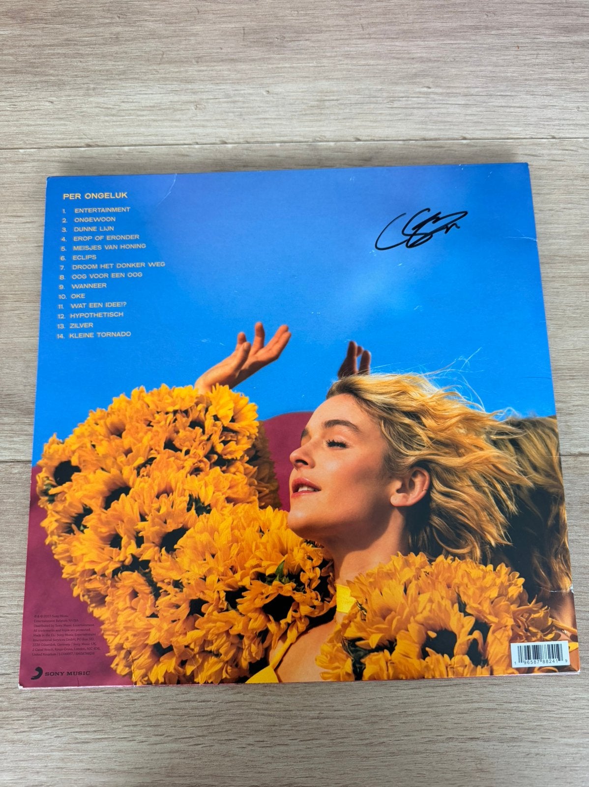 Gesigneerde LP Pommelien Thijs - Per Ongeluk, LP, Pop, Gesigneerd, Ophalen of Verzenden