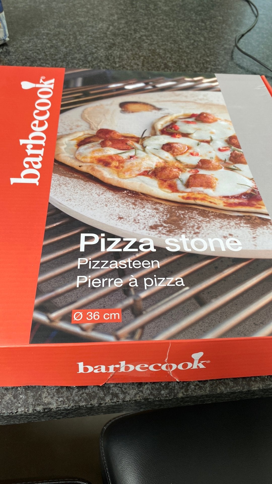 Pizzasteen barbecook, Ophalen, Zo goed als nieuw