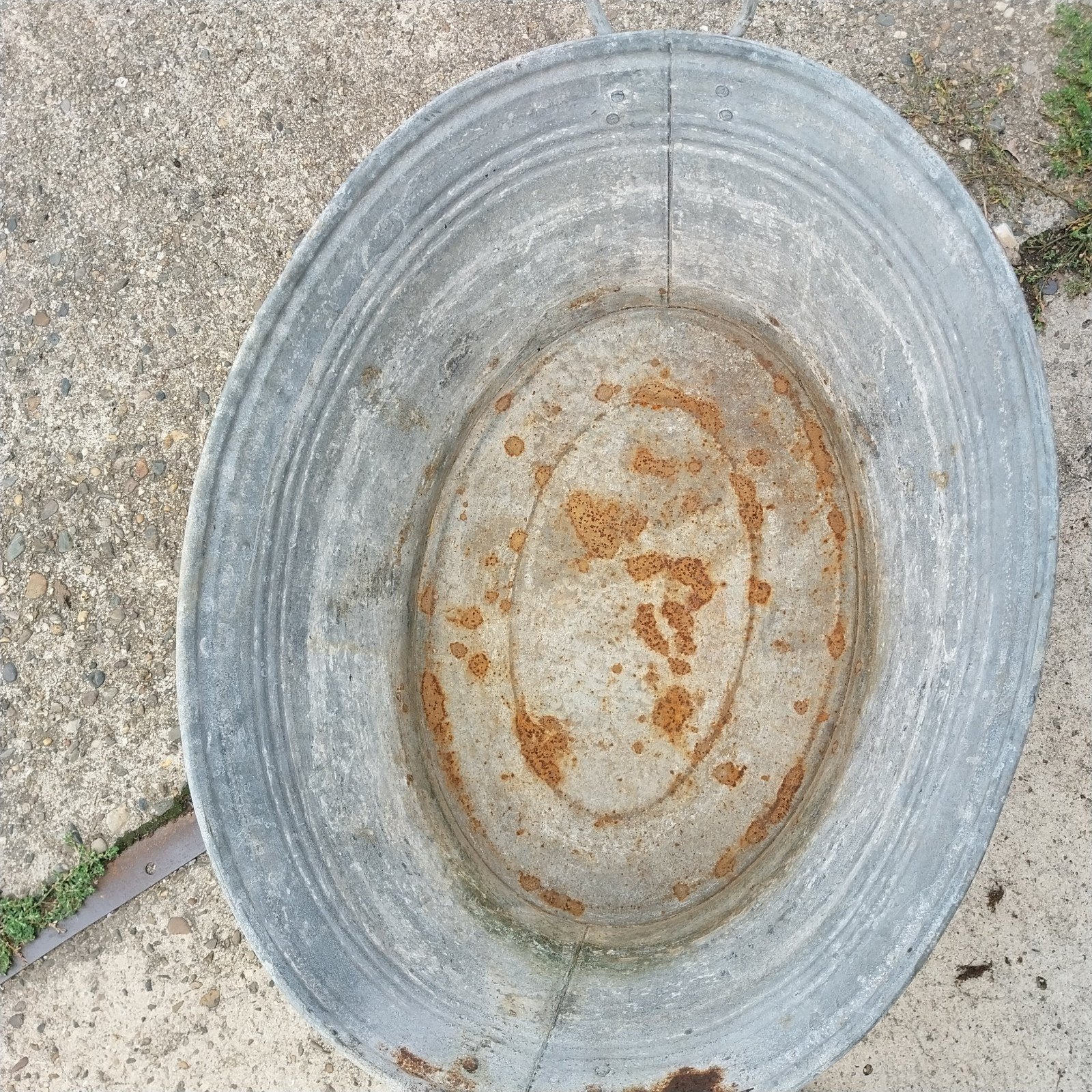 Grote oude zinken teil / wastobbe 74 cm, Ophalen, Gebruikt, ., .