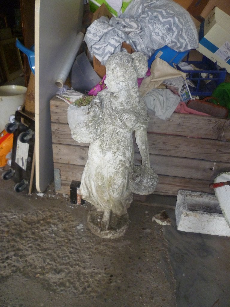GROOT OUD STENEN TUINBEELD, Antiek en Kunst, Curiosa en Brocante, Ophalen