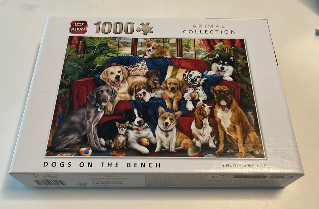Puzzel honden 1000 stukken, Ophalen of Verzenden, Zo goed als nieuw