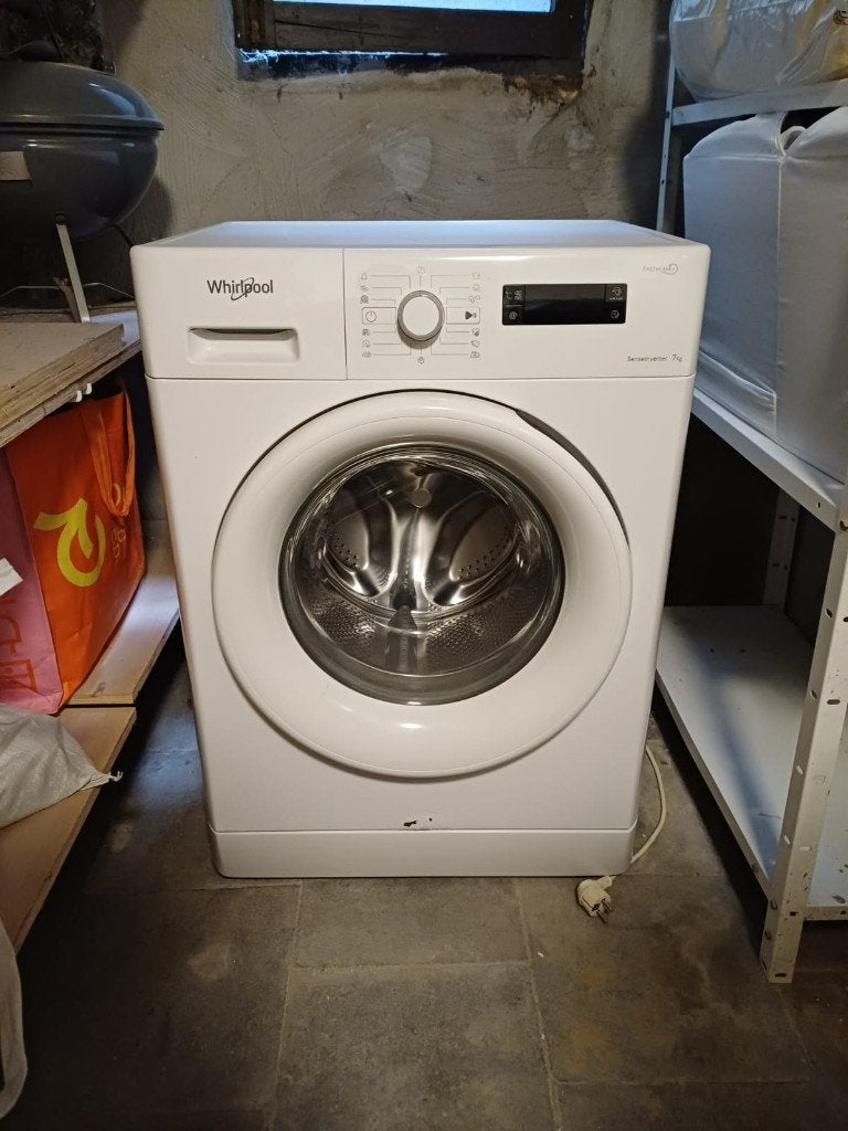 Wasmachine Whirlpool, Ophalen, Gebruikt, Voorlader, 85 tot 90 cm