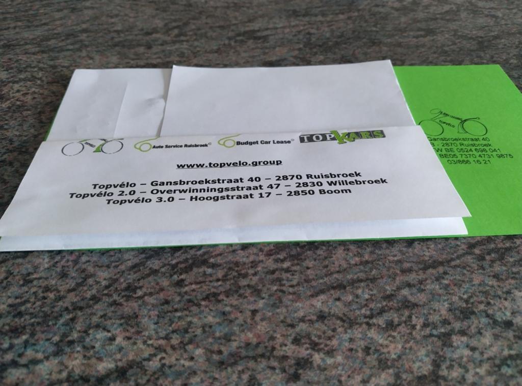 Tegoedbon Topvelowinkel, Tickets en Kaartjes, Overige soorten, Warenhuis- of Winkelbon