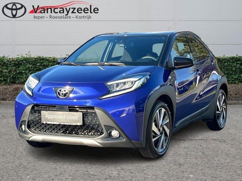 Toyota Aygo Envy+cam+gps+sens V+A, Automaat, https://public.car-pass.be/vhr/4b948aea-431d-4517-9407-293c6d8b00fe, Blauw, 72 pk