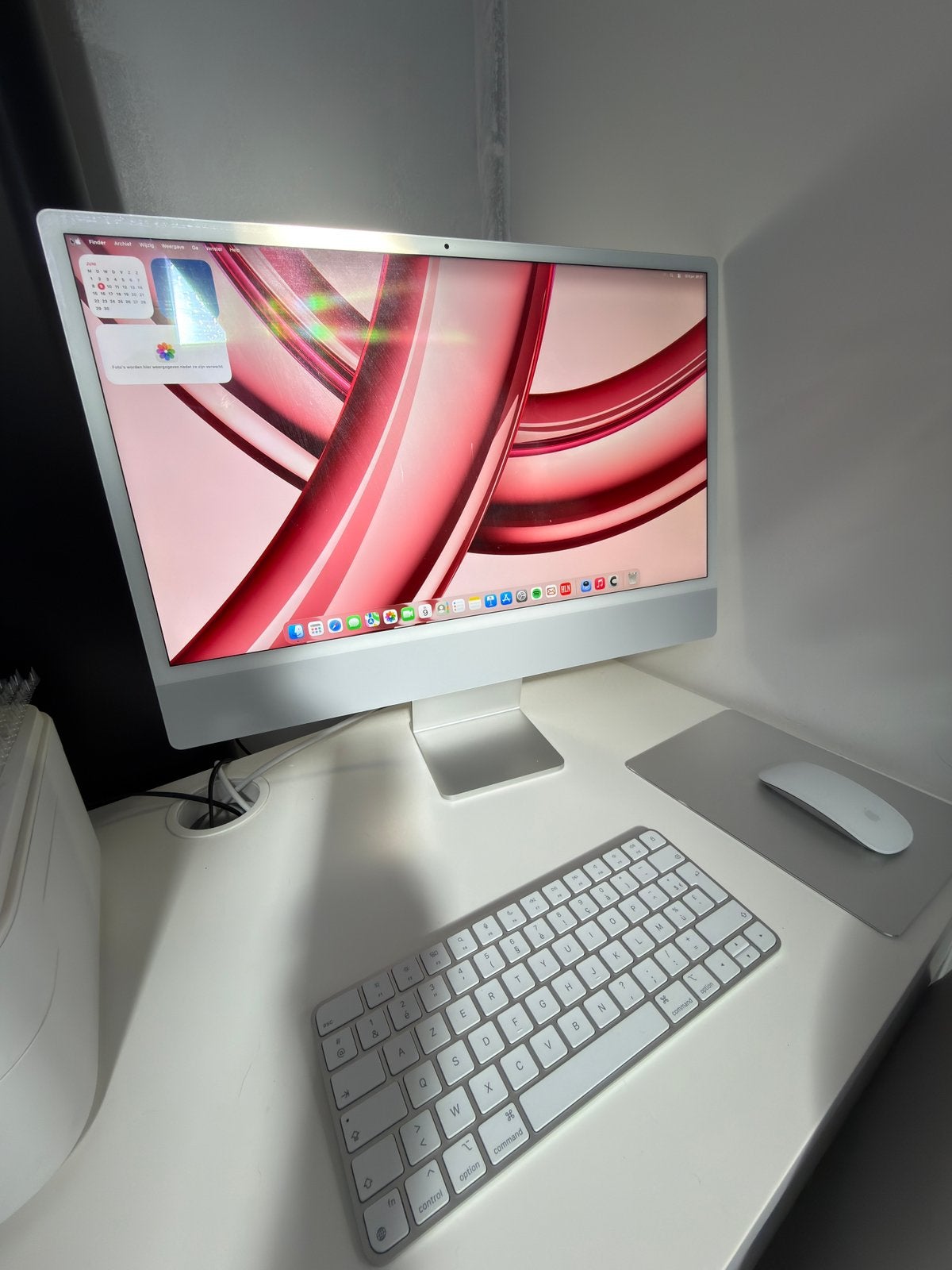 Apple Mac Silver M3 chip, Computers en Software, Apple Desktops, Ophalen, IMac, Zo goed als nieuw, 24inch