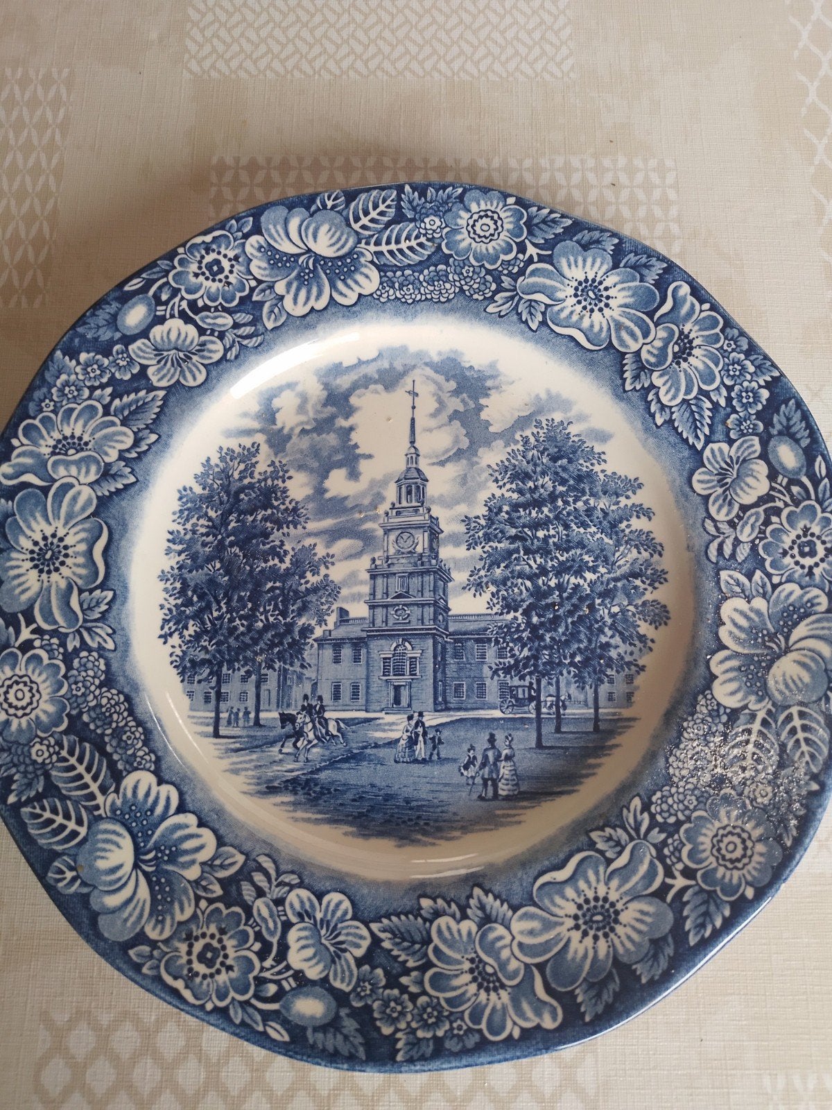 Assiette décorative bleue, Enlèvement ou Envoi