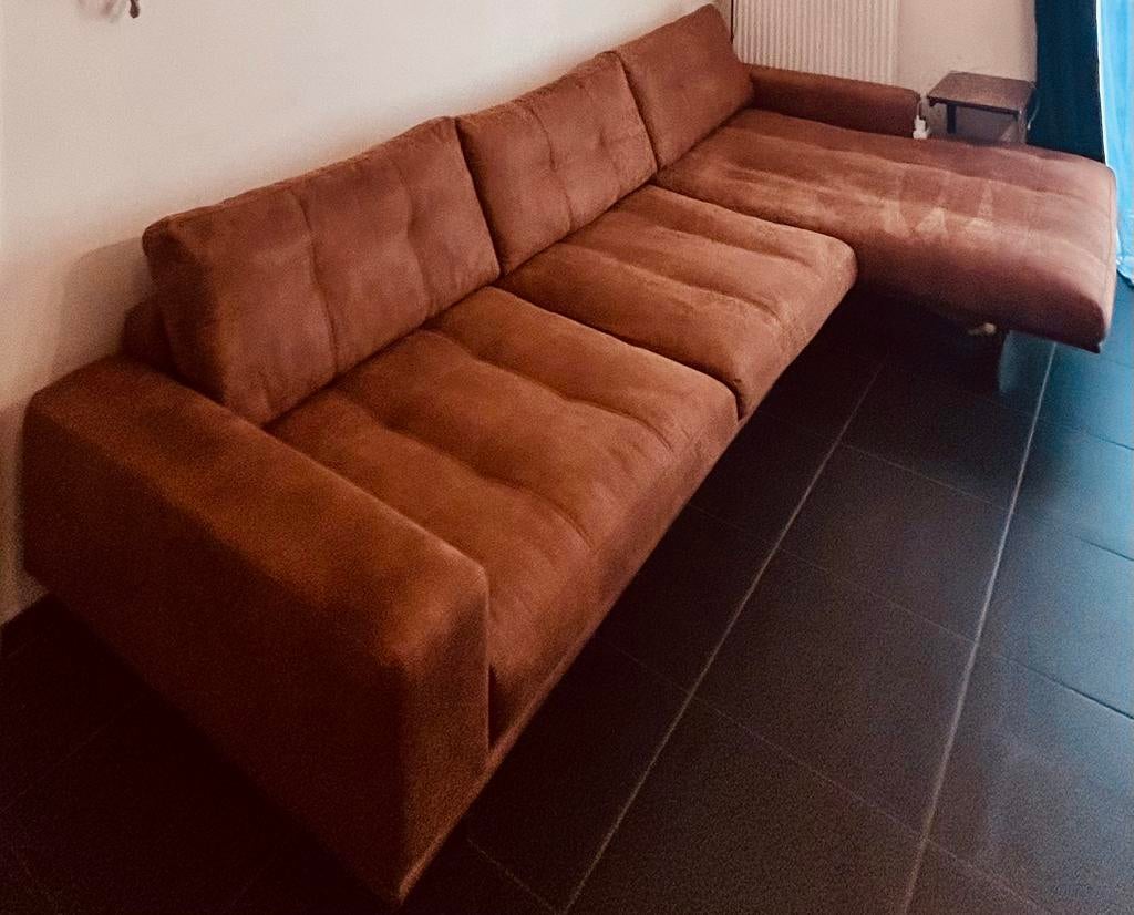 Alcantara leder hoeksofa, Prima Lux., Enlèvement, Comme neuf