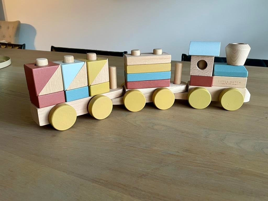 Little dutch houten trein, Ophalen, Zo goed als nieuw, Duw- of Trekspeelgoed
