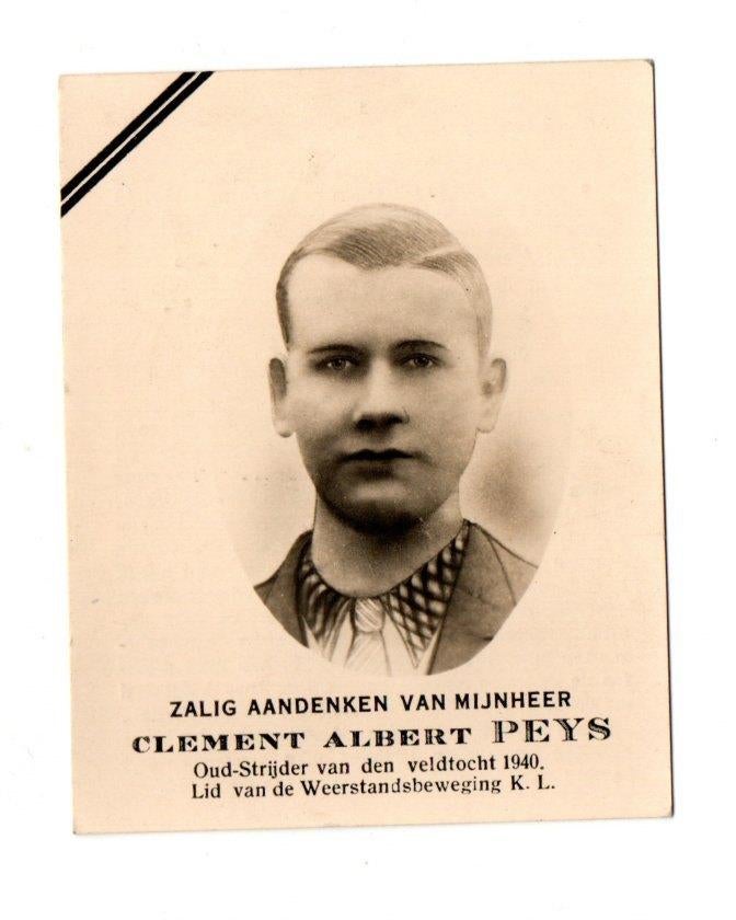 doodsprentje oorlog Meerhout + kamp van Buchenwald 1944, Ophalen of Verzenden, Overige soorten, Foto of Poster