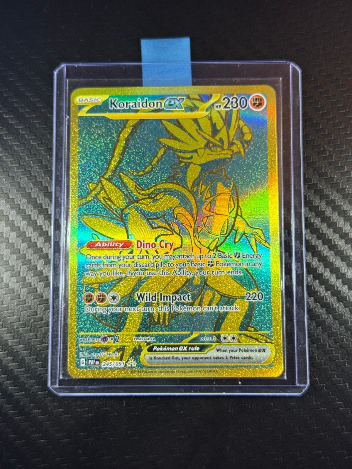 Koraidon ex | Secret Rare | Paldean Fates | 2024 | #245/091, Verzenden, Zo goed als nieuw, Losse kaart