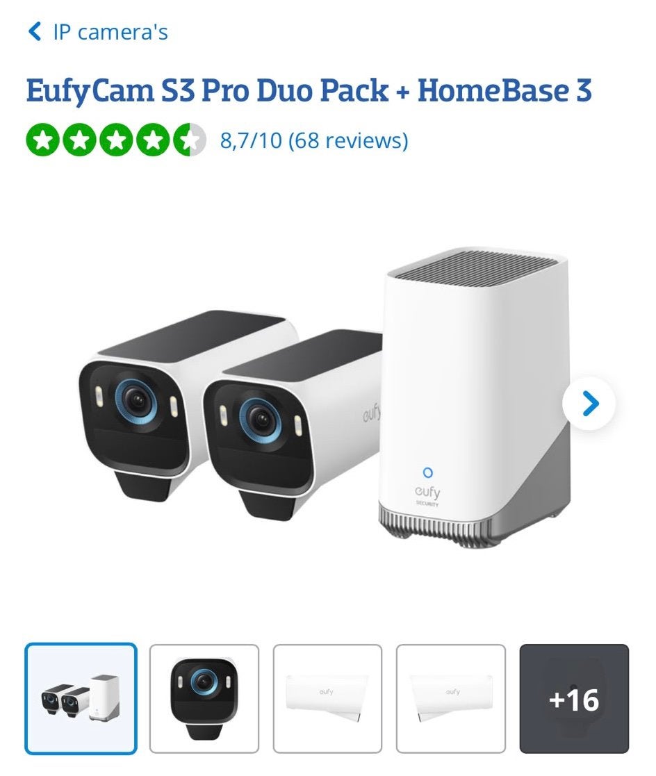 eufyCam S3 Pro Duo Pack + HomeBase 3, TV, Hi-fi & Vidéo, Caméras de surveillance, Enlèvement, Comme neuf, Caméra extérieure