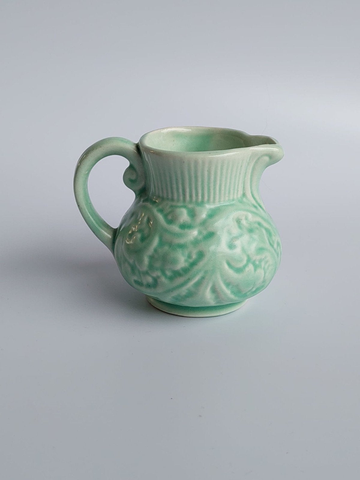Roddy ware (Staffordshire England) groen melkpotje/creamer, Enlèvement
