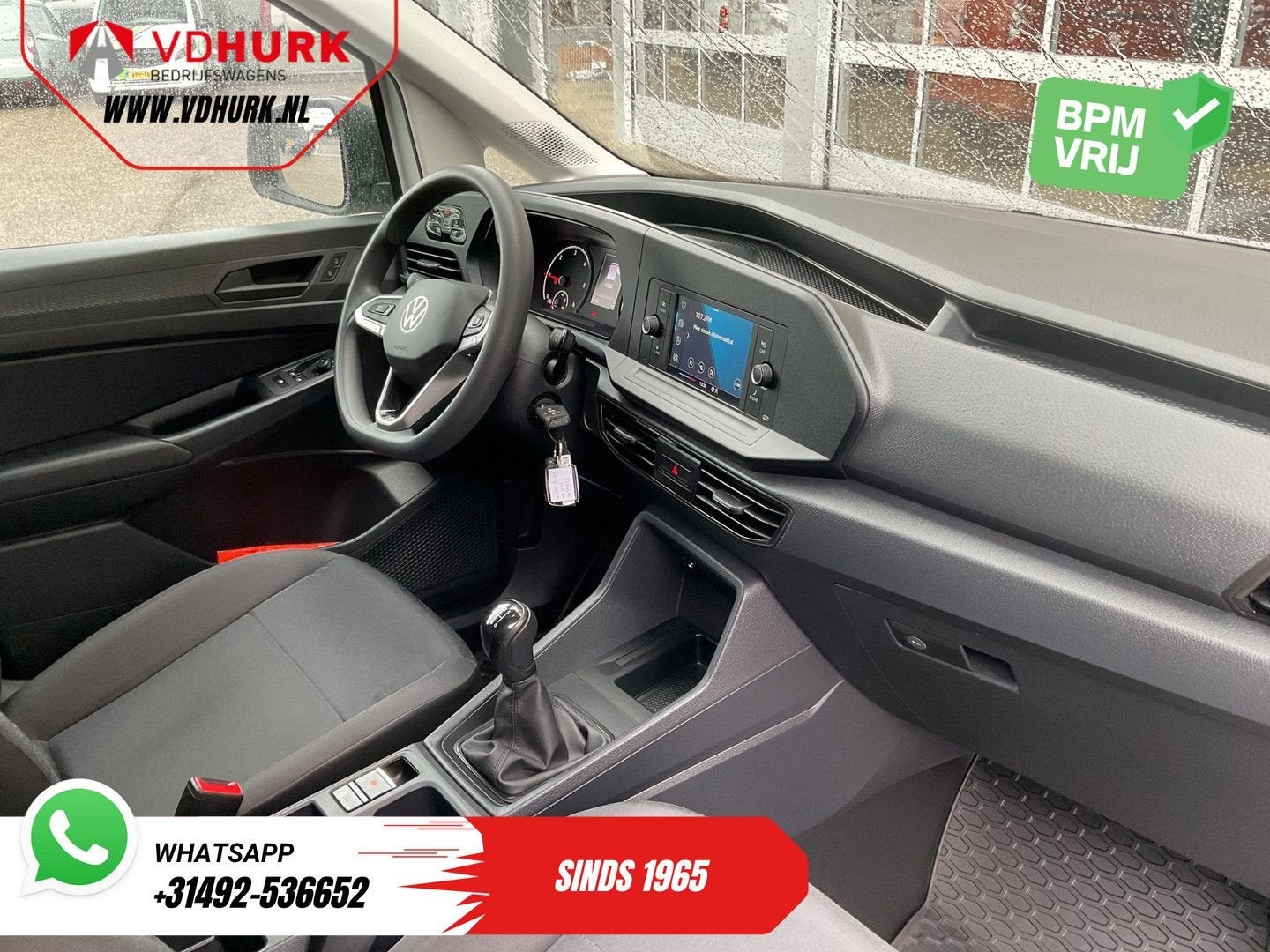 Volkswagen Caddy Cargo 2.0 TDI 100 pk Omvormer/ Sortimo/ Cru, Electronic Stability Program (ESP), Wit, Bedrijf, Te koop