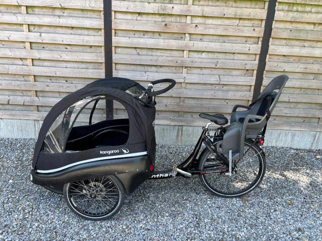Kangaroo Winther bakfiets met stoeltjes, Fietsen en Brommers, Fietsen | Bakfietsen, Gebruikt, 2 kinderen, Schijfrem, Ophalen