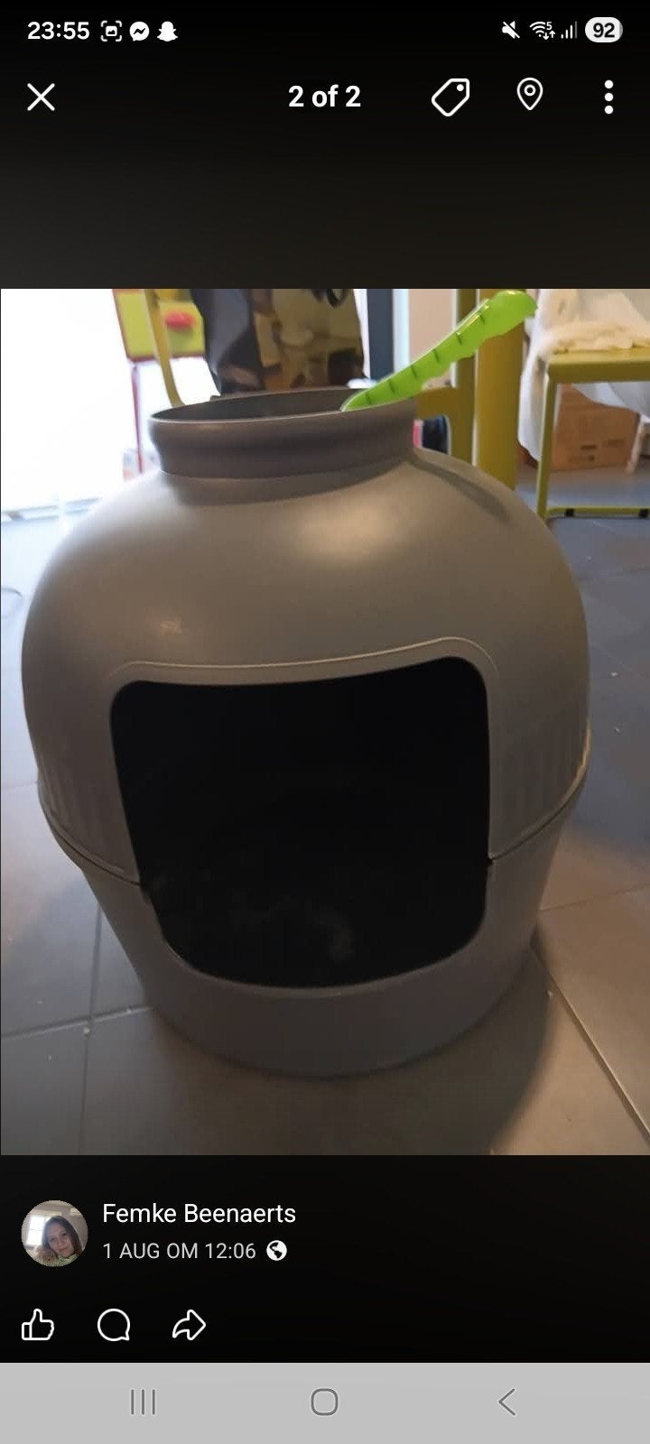 kattenbak, Ophalen