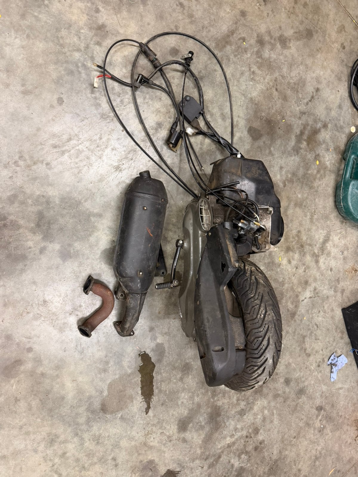 Originele Piaggio skipper 125cc motor, Fietsen en Brommers, Ophalen, Gebruikt