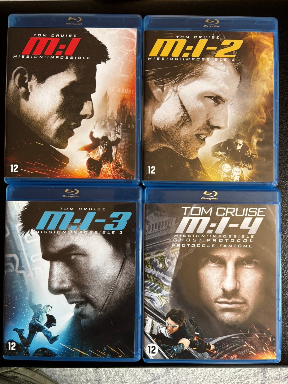 Mission impossible 1,2,3,4 BLU-RAY Lot, Ophalen of Verzenden, Zo goed als nieuw