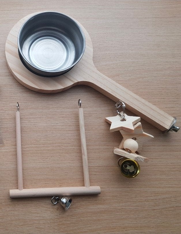 Nouveau ! Accessoires pour cages à oiseaux, Enlèvement ou Envoi, Neuf, Bois, Cage à oiseaux