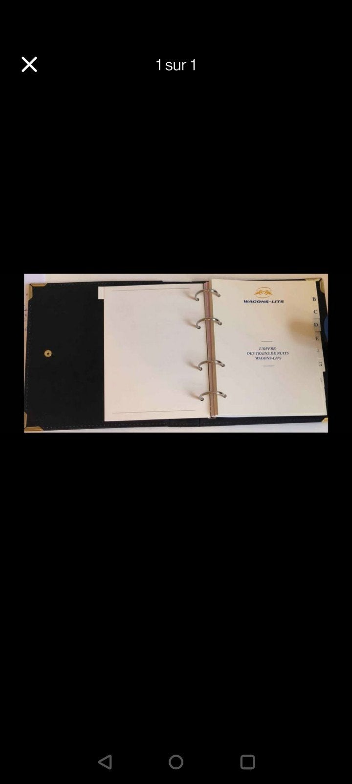 Agenda Wagons-lits 1995, Collections, Enlèvement