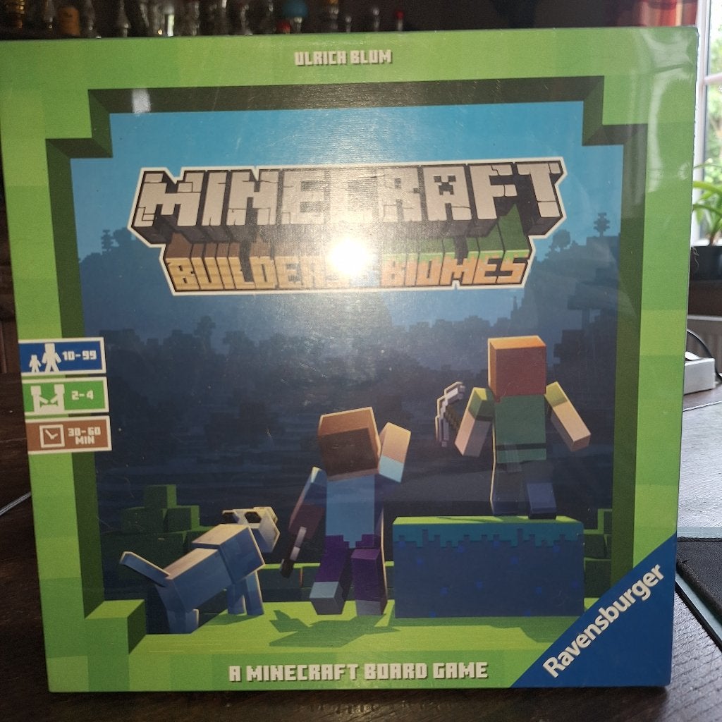 minecraft builders & biomes + manuel + chaussettes, Trois ou quatre joueurs, Envoi, Comme neuf, Ravensburger
