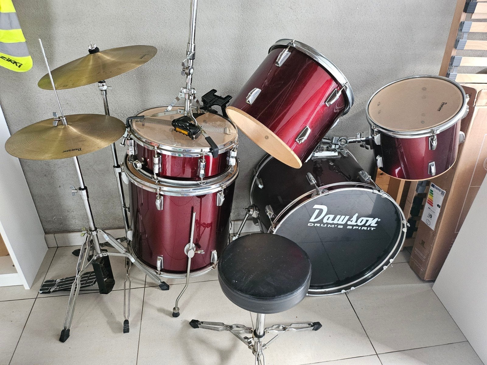 Batterie Daw son avec son tabouret, Musique & Instruments, Batteries & Percussions, Enlèvement, Utilisé, Autres marques