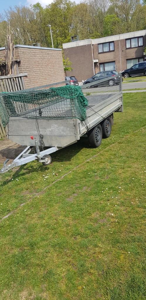 Aanhangwagen Dubbel as ongeremd 750 kg aluminiu, Auto diversen, Aanhangers en Bagagewagens, Ophalen, Zo goed als nieuw