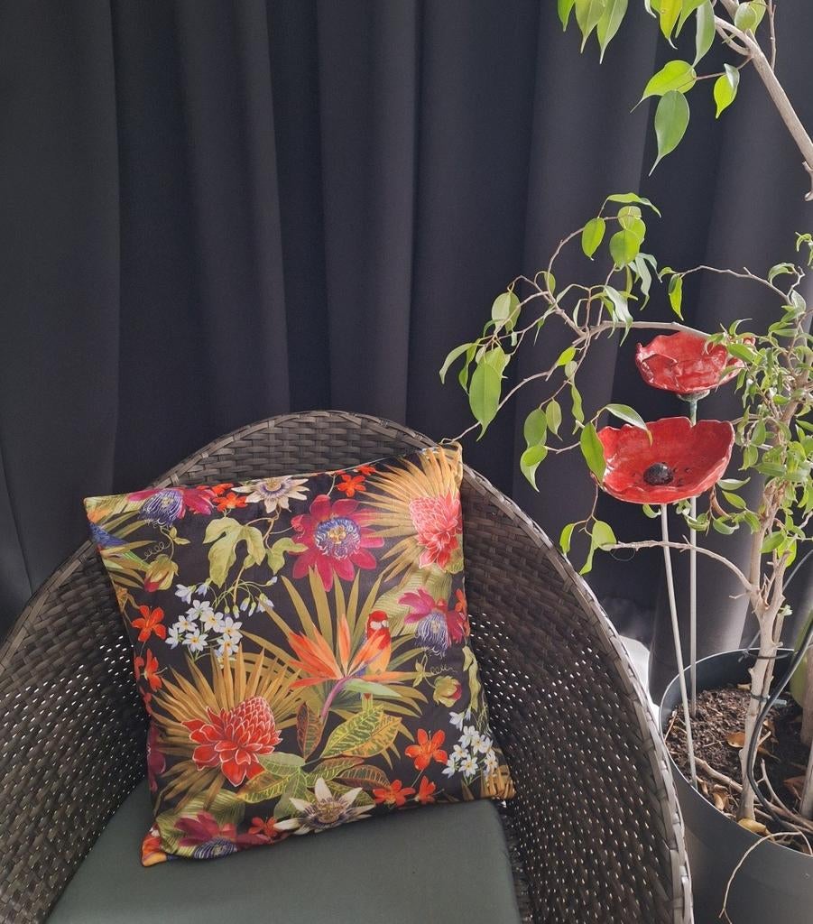Coussin décoratif en velours, Ophalen of Verzenden