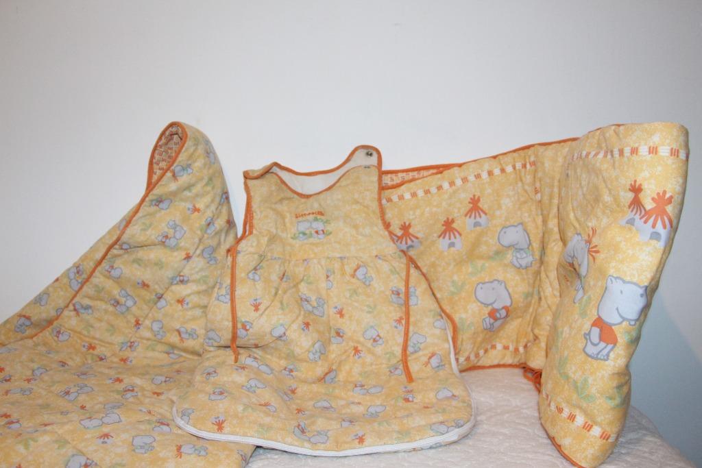 Ensemble lit bébé : gigoteuse + couverture + tour de lit, Garçon ou Fille, Enlèvement ou Envoi, Utilisé, Couverture ou Couette