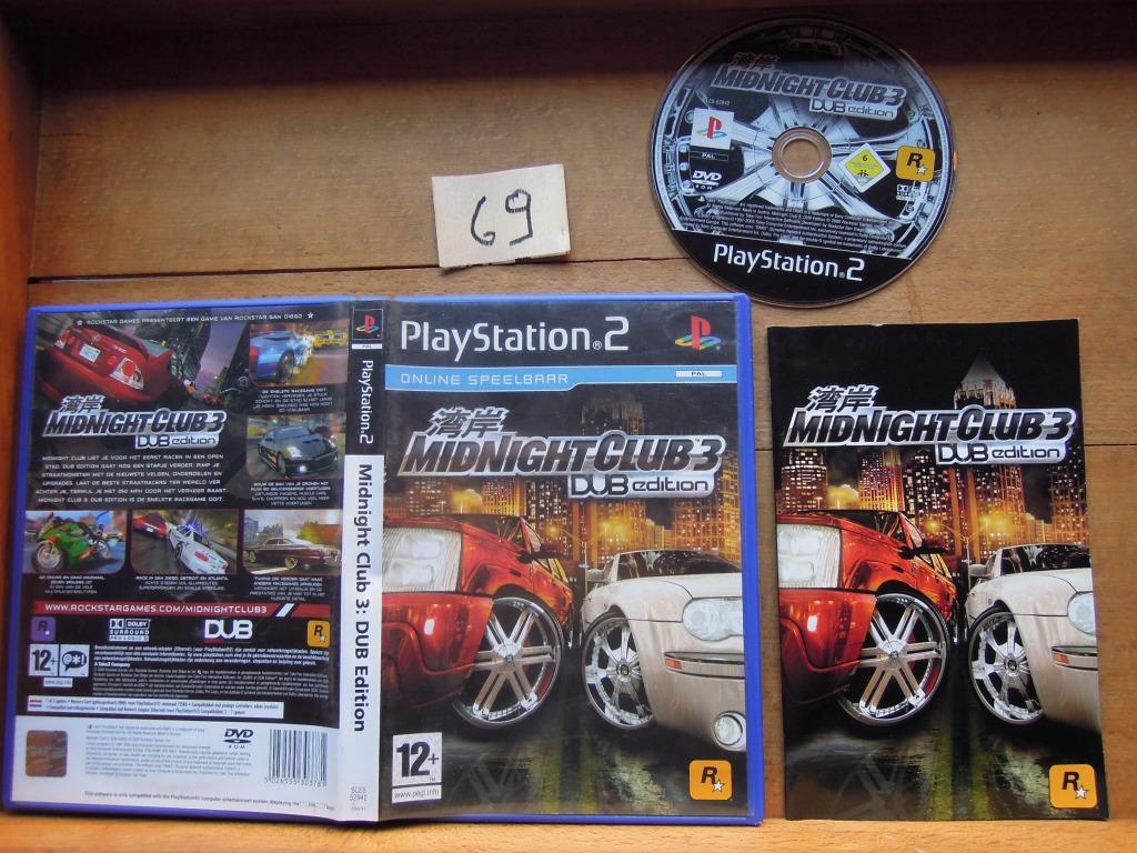 PC CD-rom PlayStation 2 Midnight club 3   12+, Games en Spelcomputers, Ophalen of Verzenden, Gebruikt, Racen en Vliegen, Vanaf 12 jaar