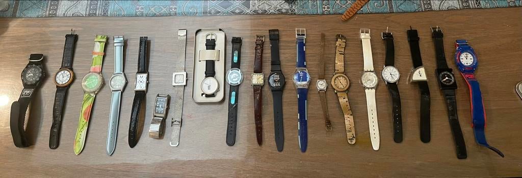 Verzameling 20 horloges, Montre-bracelet, Autres marques, Enlèvement, Utilisé