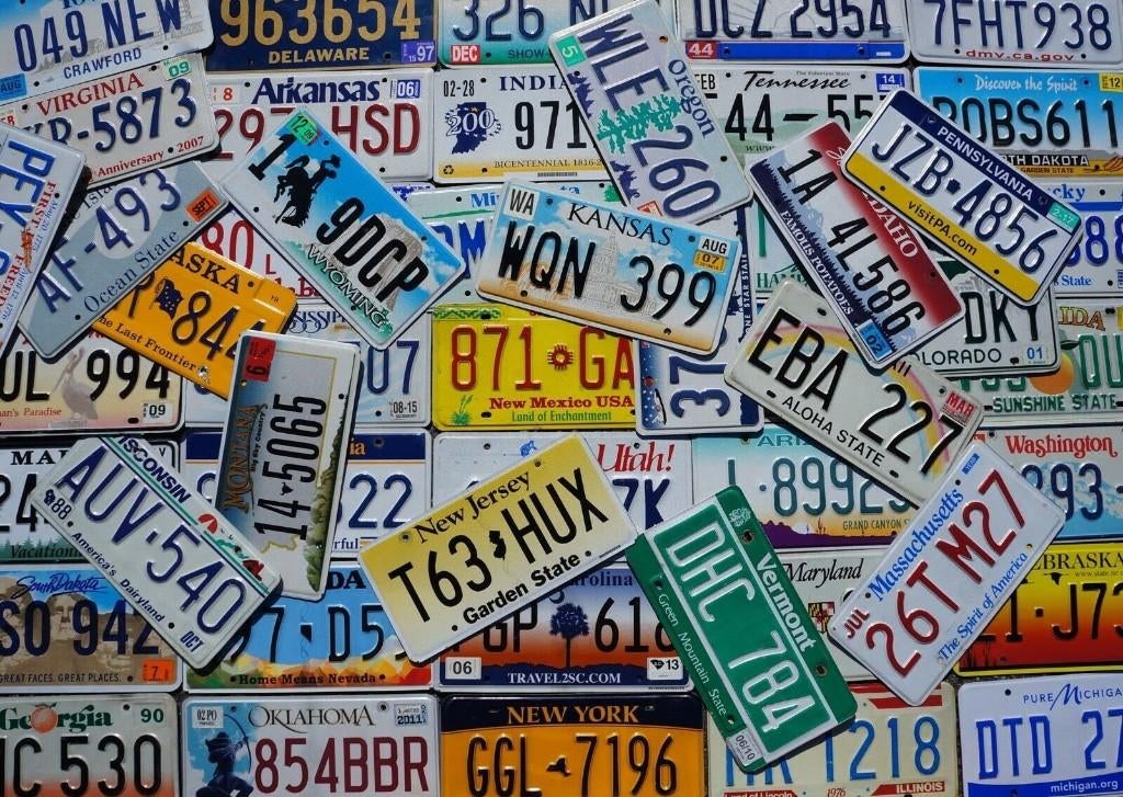 Nummerplaat USA plaque d'immatriculation speciaal, Enlèvement ou Envoi, Utilisé