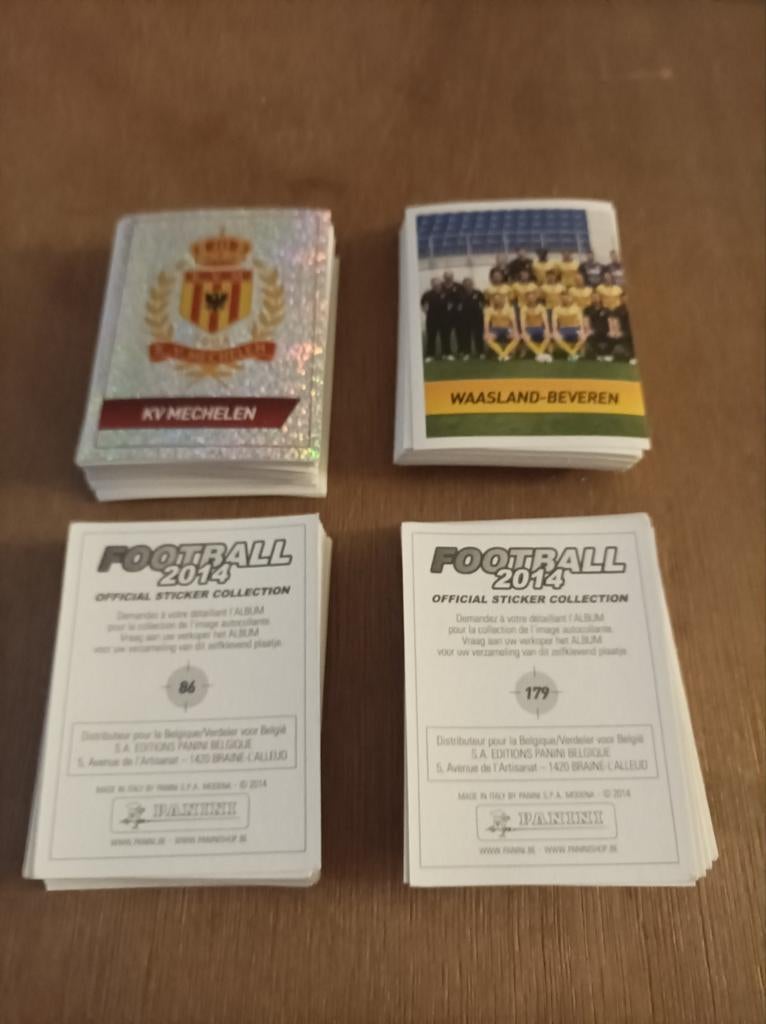 Panini football 2014 Belgique, 192 autocollants différents, Enlèvement ou Envoi, Comme neuf