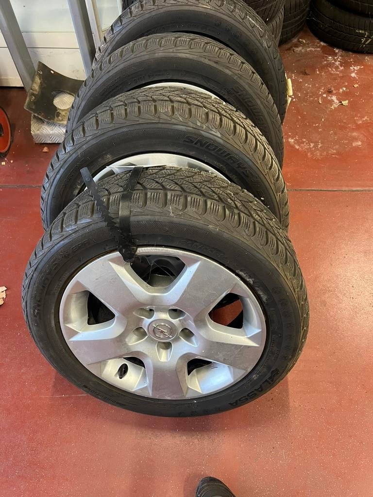 Set velgen met winterbanden voor Opel, Ophalen, Gebruikt, 16 inch, Banden en Velgen