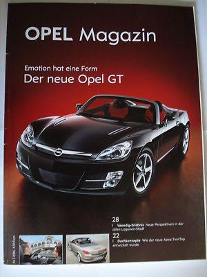 Opel Magazin 01/2006 GT, Envoi, Comme neuf, Opel