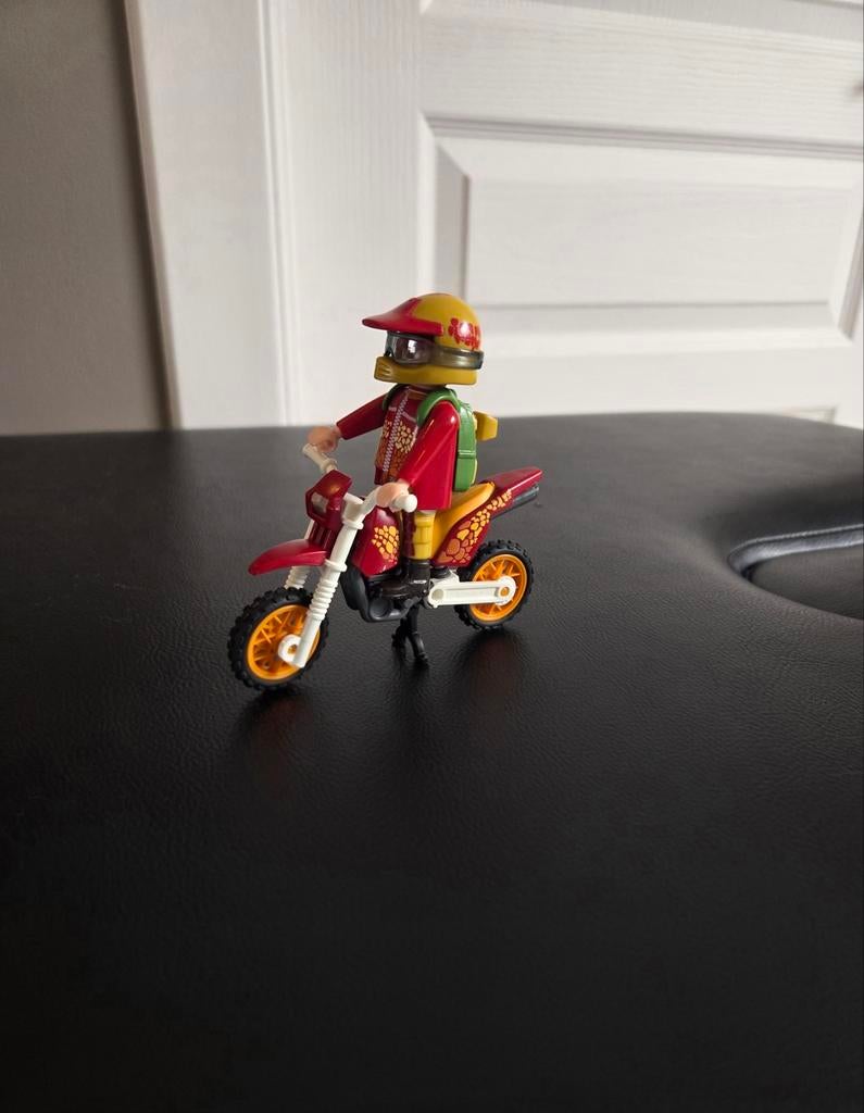 Moto et pilote de moto gamme The Explorers ou Dinos Playmobi, Enlèvement, Comme neuf
