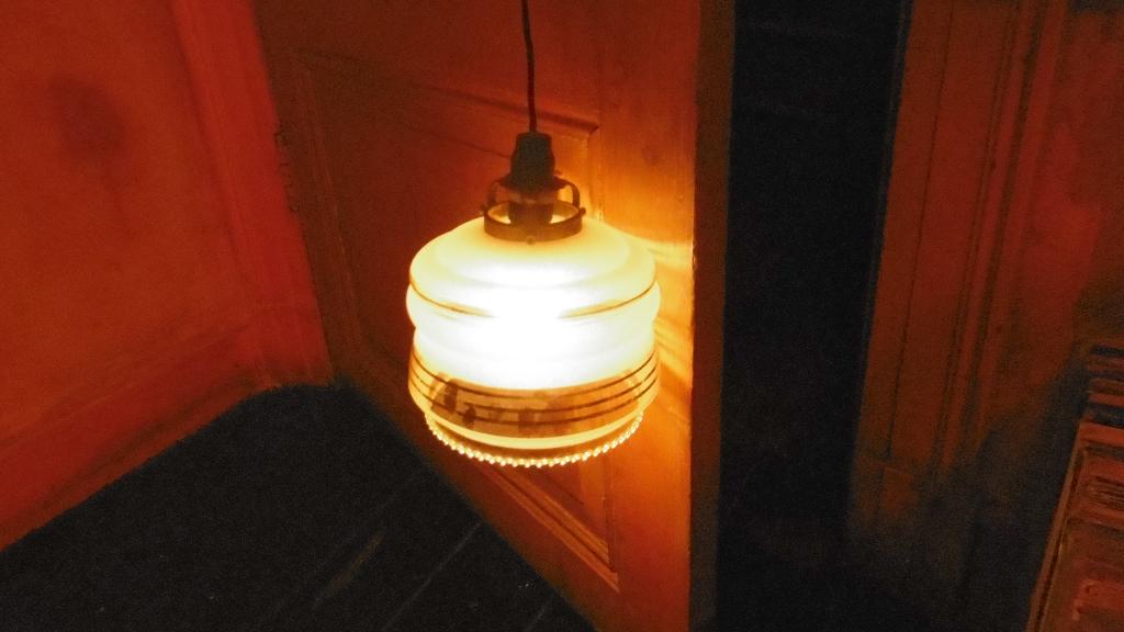 Globes de suspension irisés et dorés, Huis en Inrichting, Lampen | Hanglampen, Ophalen of Verzenden, Zo goed als nieuw, Glas, Minder dan 50 cm