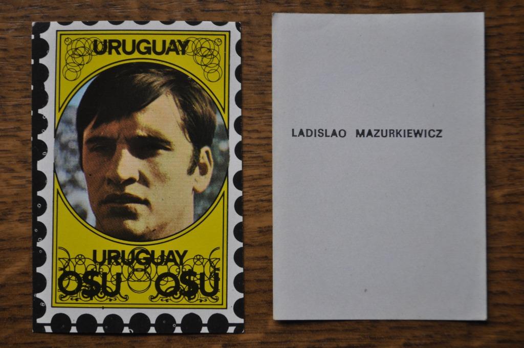 VANDERHOUT PLAATJE WORLD CUP 70 LADISLAO MAZURKIEWICZ, Enlèvement ou Envoi, Comme neuf, Image