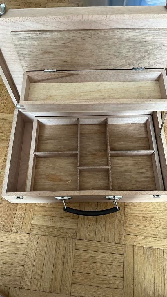 Schilderskoffer - houten koffer Talens, Ophalen, Zo goed als nieuw