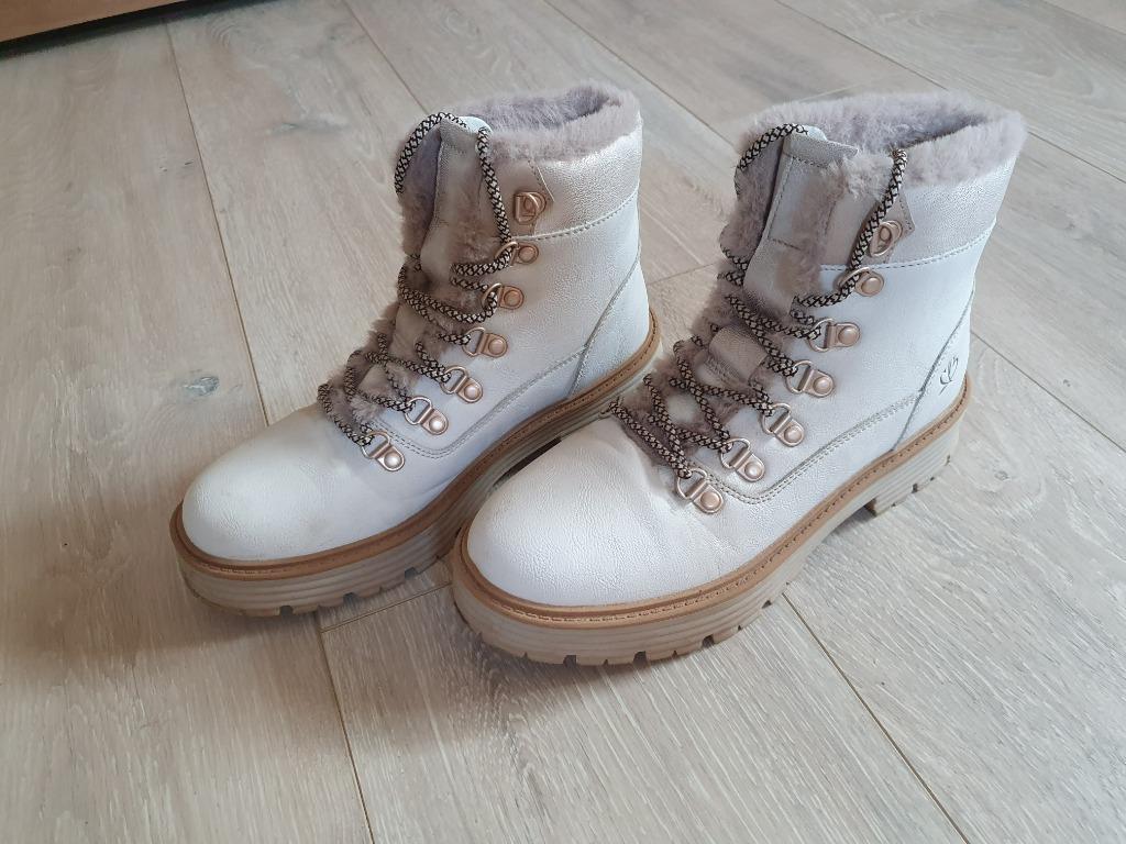 witte wandelschoenen Double Heart maat 37, Wit, Double heart, Gedragen, Wandelschoenen