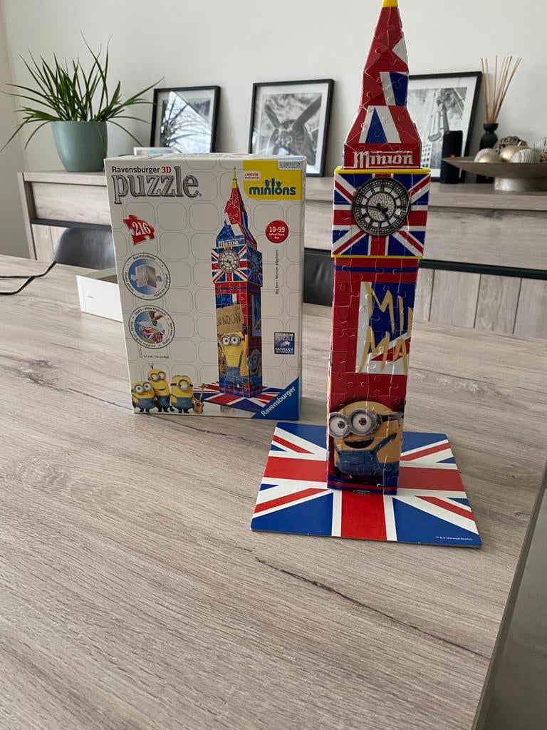 3D puzzle Minions, 216 stukjes, Ophalen, Zo goed als nieuw