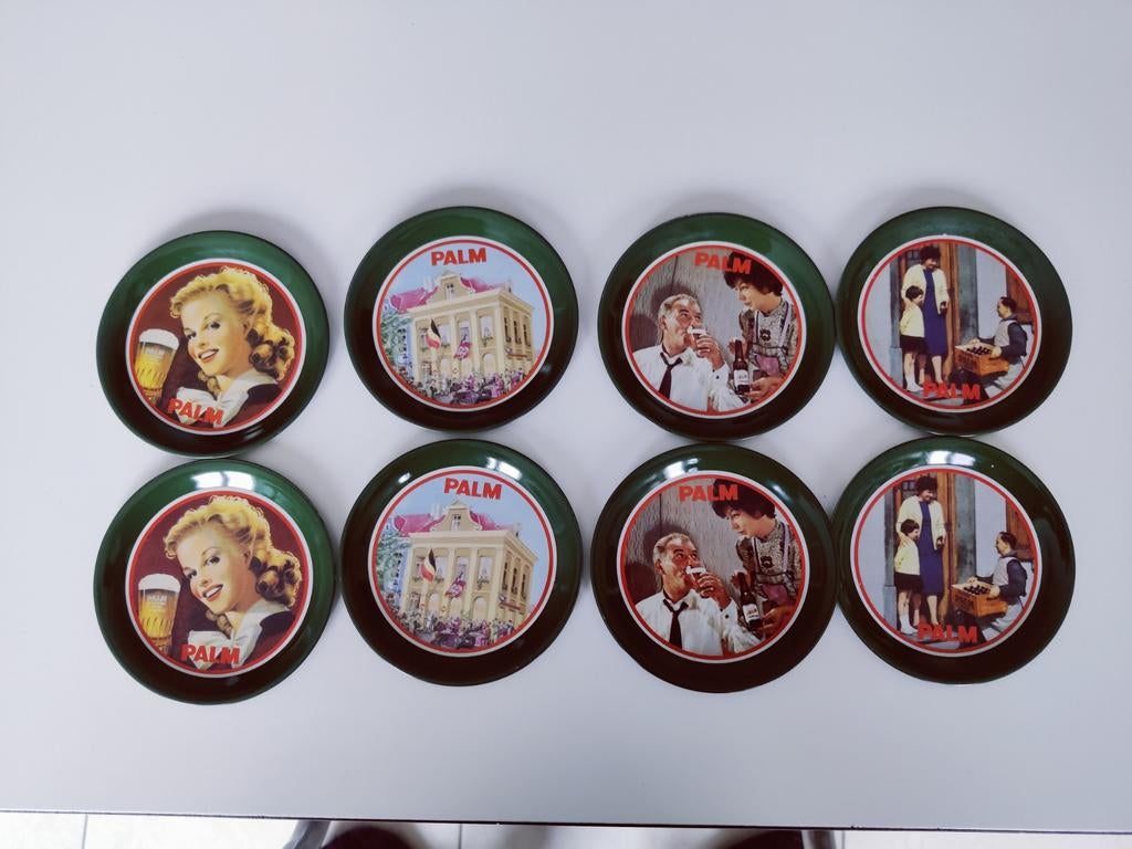 Retro onderleggers Palm, Huis en Inrichting, Woonaccessoires | Onderzetters, Ophalen of Verzenden