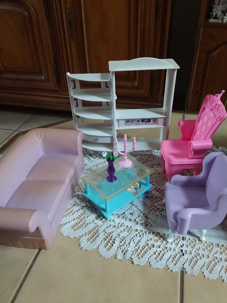 Canapé et meuble barbie ou poupée, Enlèvement ou Envoi, Utilisé, Barbie