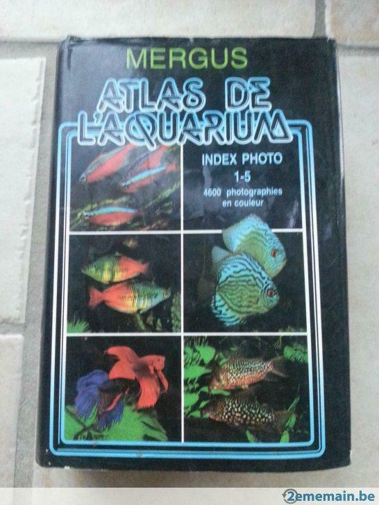 Mergus Atlas de l'aquarium Index photo 1-5, Enlèvement ou Envoi, Utilisé