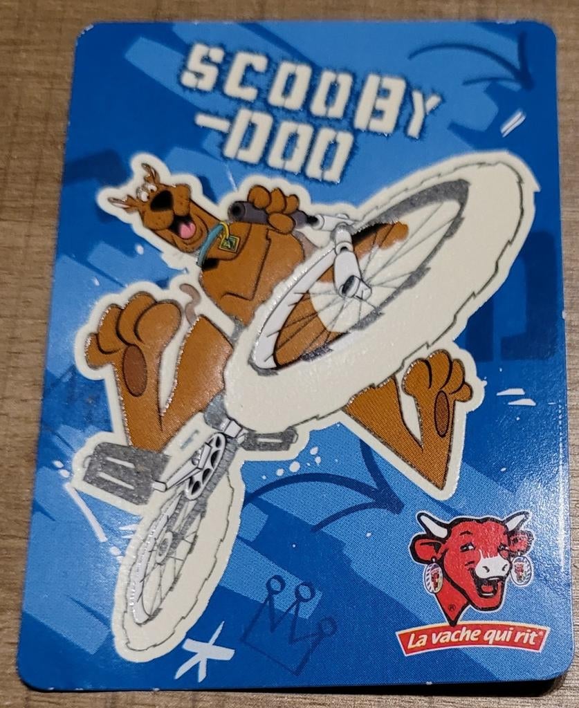 Verzamelkaartje Scooby-Doo (La vache qui rit), Ophalen of Verzenden, Gebruikt, Tv, Foto of Kaart